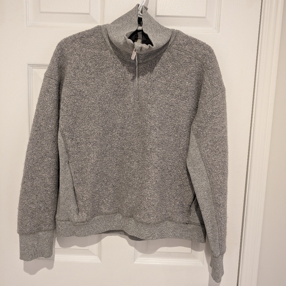 Lululemon standout sherpa quarter zip sweater size 8 - Picture 1 of 4